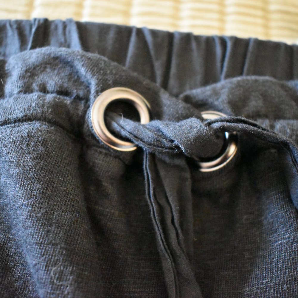 BANANA REPUBLIC Strapless Mini Dress S Black Ties Ruffle - Picture 9 of 11